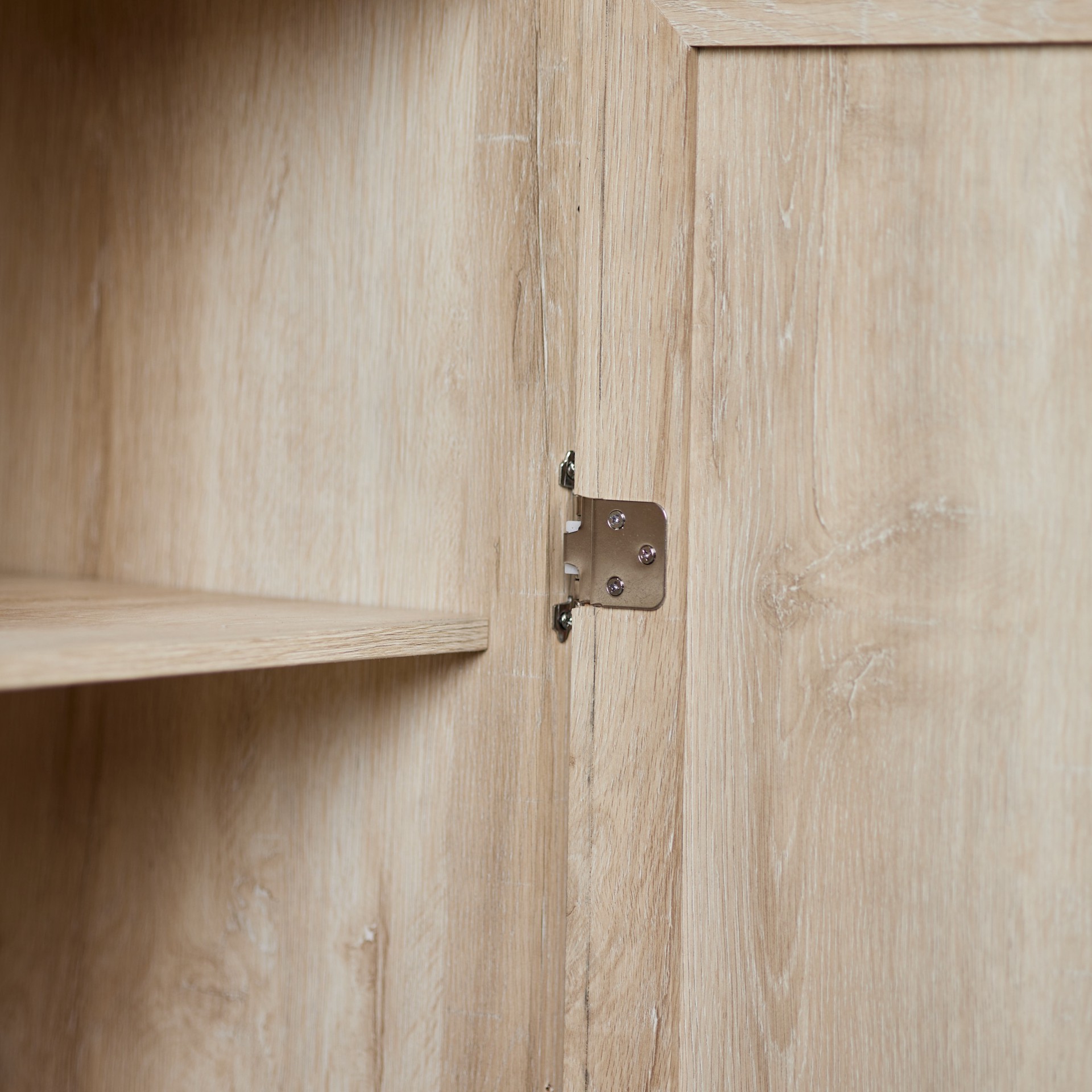 slide 4 of 6, RELIABILT 200-Degree 3/8-in Inset Inset Surface Self-Closing Chrome plated Cabinet Hinge, 1 Pair(s) 2 -Pieces, 1 ct