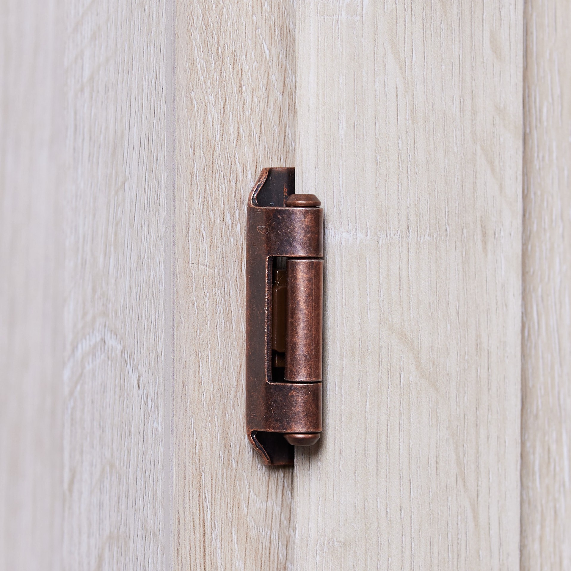 slide 3 of 6, RELIABILT 200-Degree 1/2-in Overlay 1/2-in Inset Semi-wrap Surface Self-Closing Aged bronze Cabinet Hinge, 1 Pair(s) 2 -Pieces, 1 ct