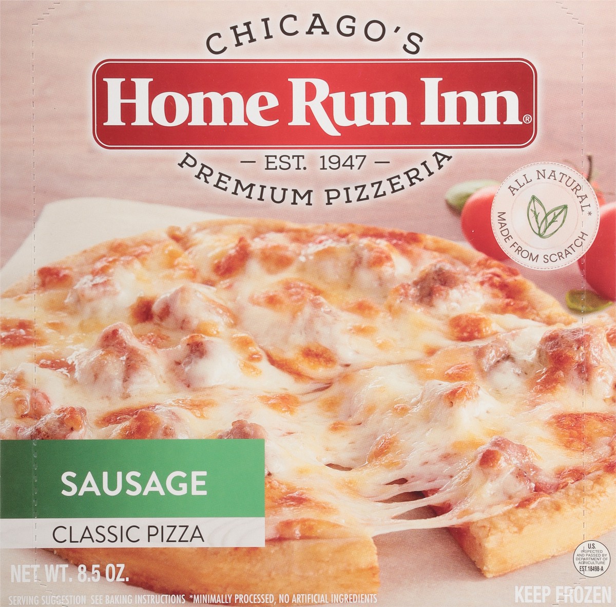 slide 6 of 9, Home Run Inn Sausage Classic Pizza 8.5 oz, 8.5 oz