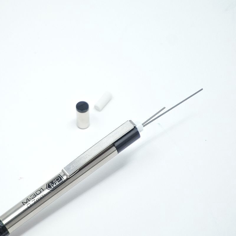 slide 2 of 3, Zebra 2pk M-301 #2 Mechanical Pencil Stainless Steel White, 2 ct
