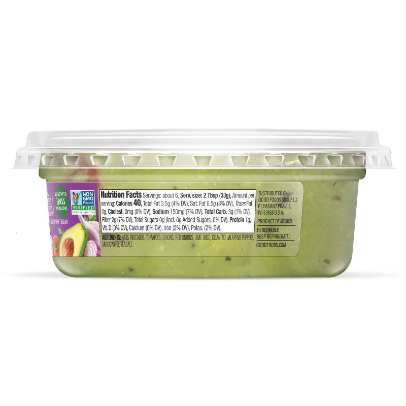 slide 6 of 9, Good Foods Chunky Traditional Guacamole - 7oz, 7 oz