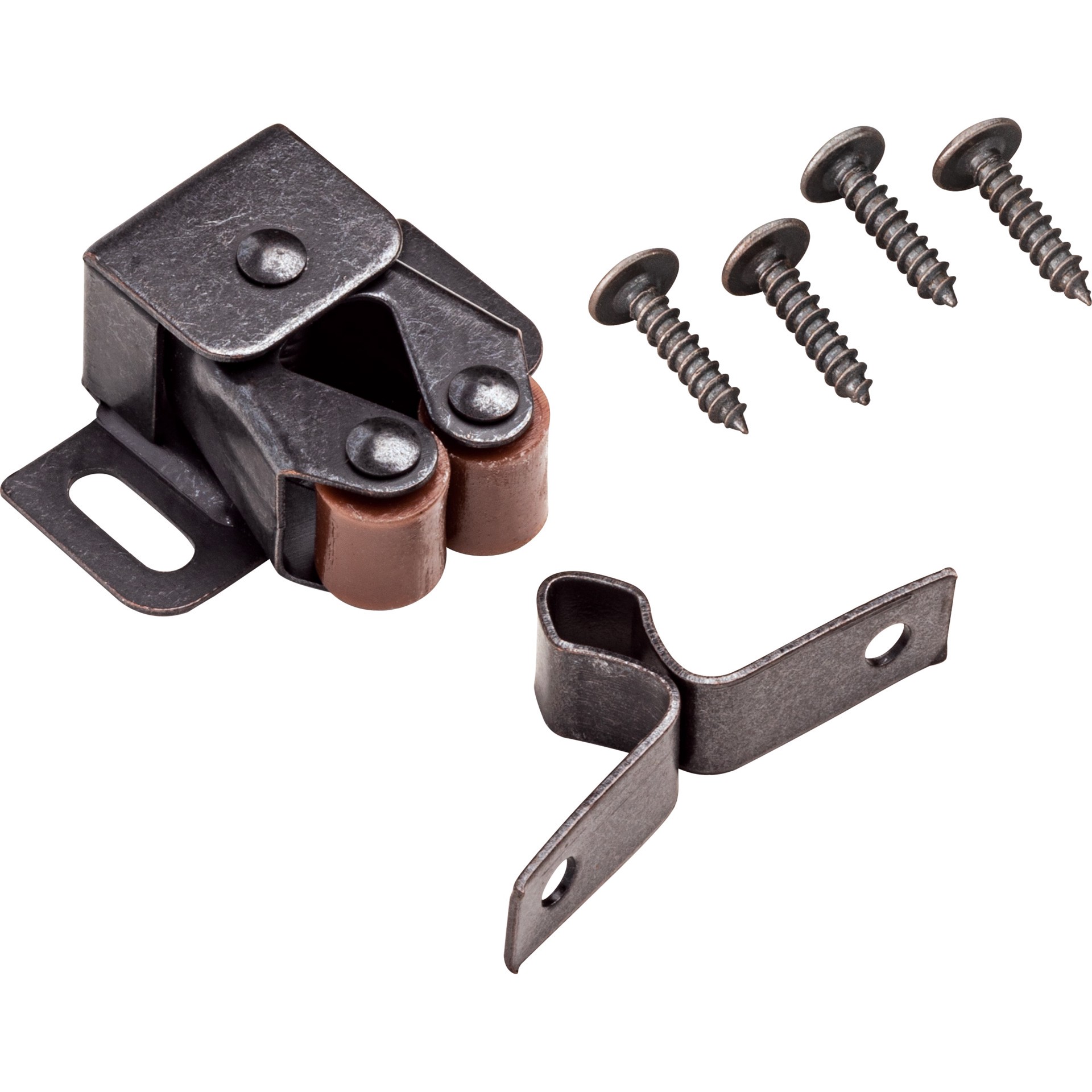 slide 2 of 5, RELIABILT 29.71-mm Bronze Roller catch Cabinet Latch, 1 ct