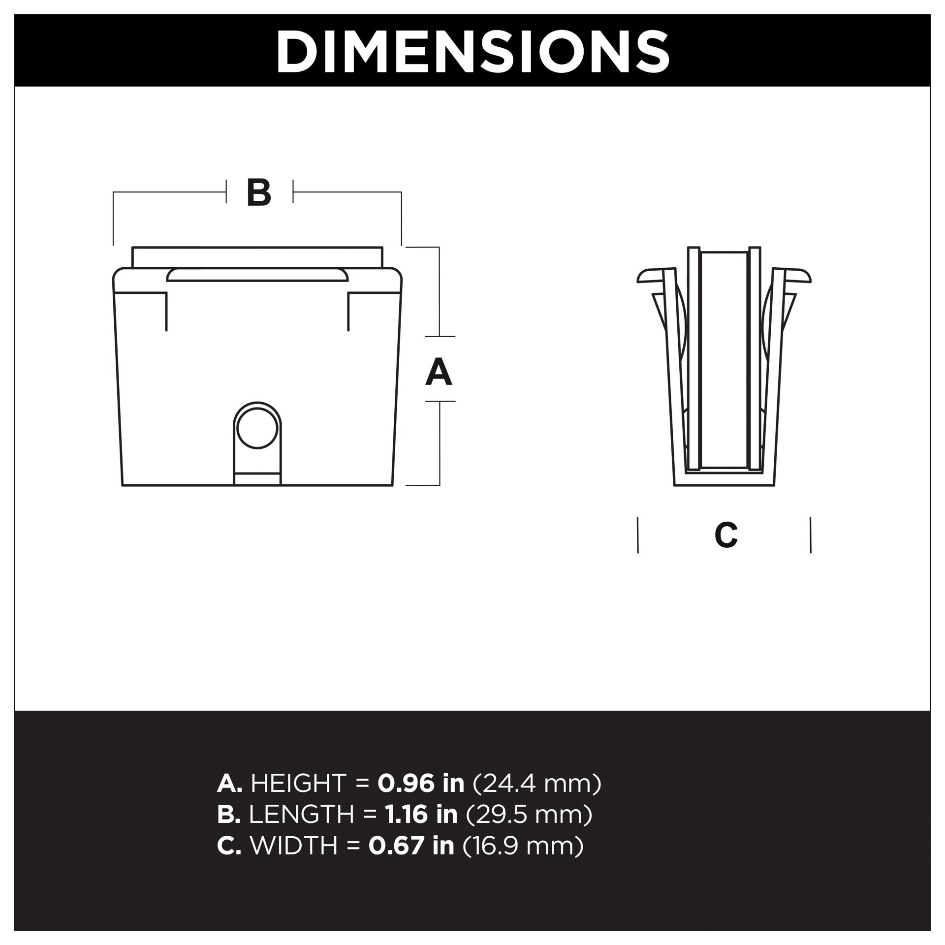 slide 3 of 6, RELIABILT 50.8-mm White Magnetic catch Cabinet Latch, 1 ct