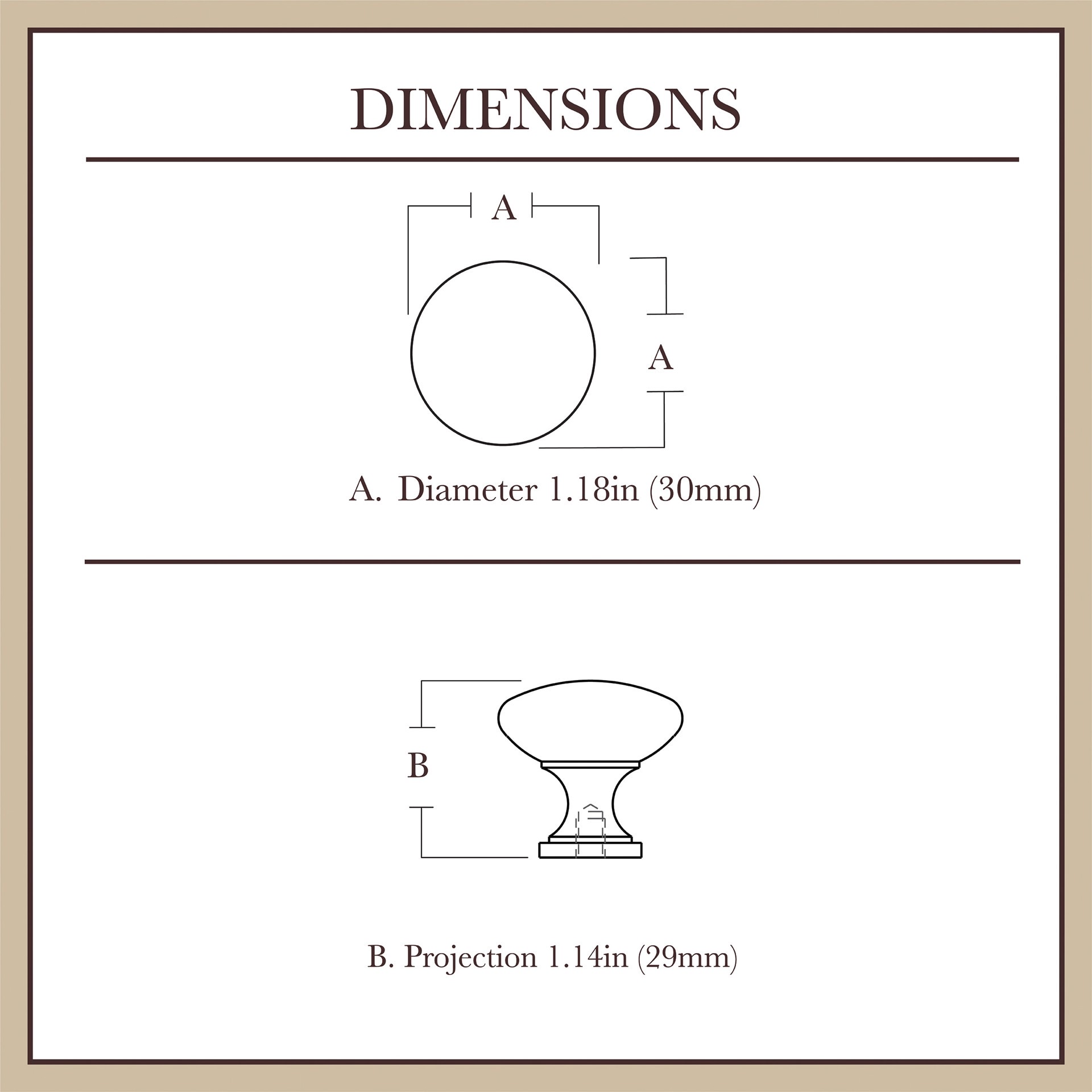 slide 4 of 6, allen + roth Round 1-3/16-in Satin Nickel Round Casual Cabinet Knob, 1 ct