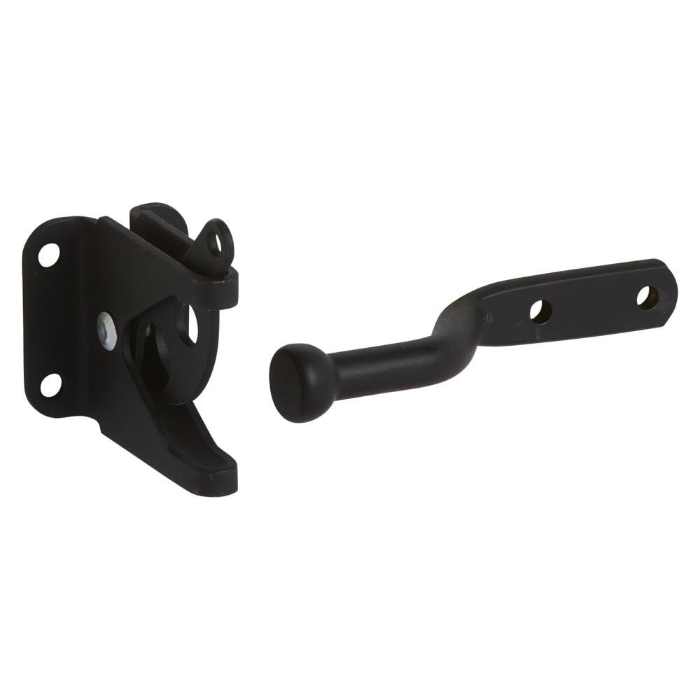 slide 2 of 4, National Hardware 4-1/8-in Black Gate latch, 1 ct