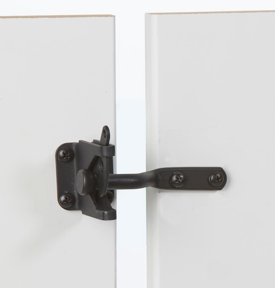 slide 3 of 4, National Hardware 4-1/8-in Black Gate latch, 1 ct
