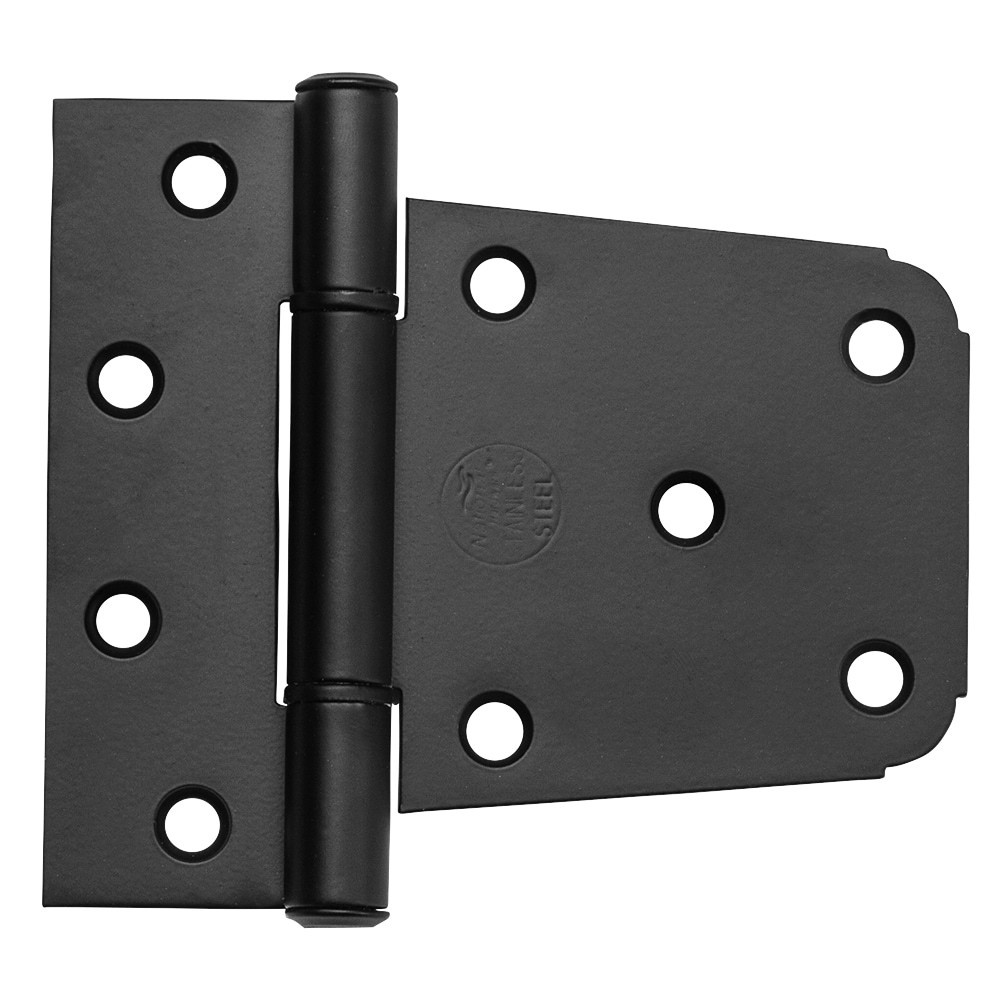 slide 2 of 6, National Hardware 3-1/2-in Black Gate hinge, 1 ct