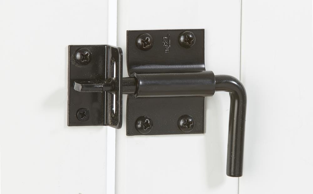 slide 3 of 5, National Hardware 2-5/16-in Black Gate latch, 1 ct