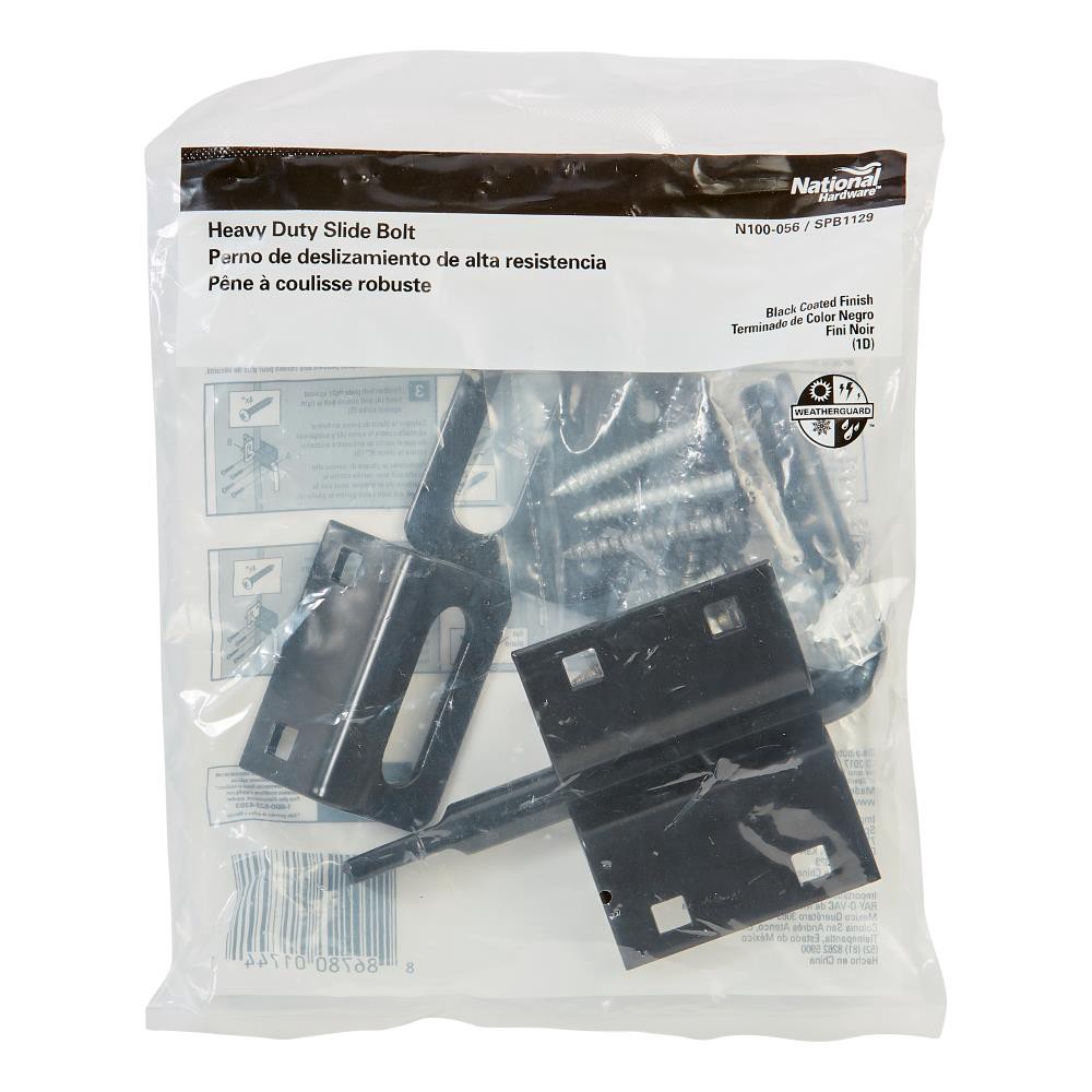 slide 4 of 5, National Hardware 2-5/16-in Black Gate latch, 1 ct