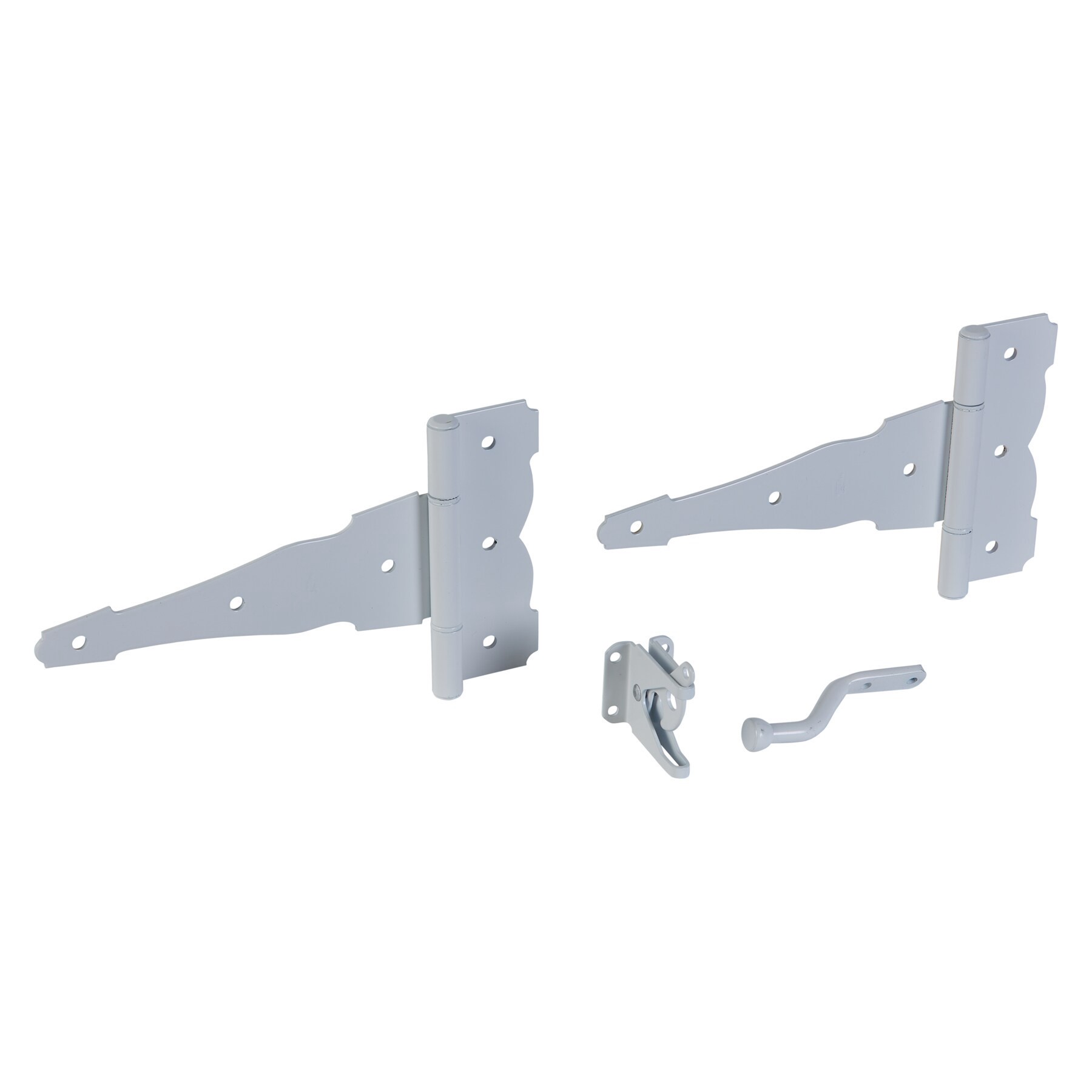 slide 2 of 6, National Hardware 8-in White Gate hardware kit, 1 ct
