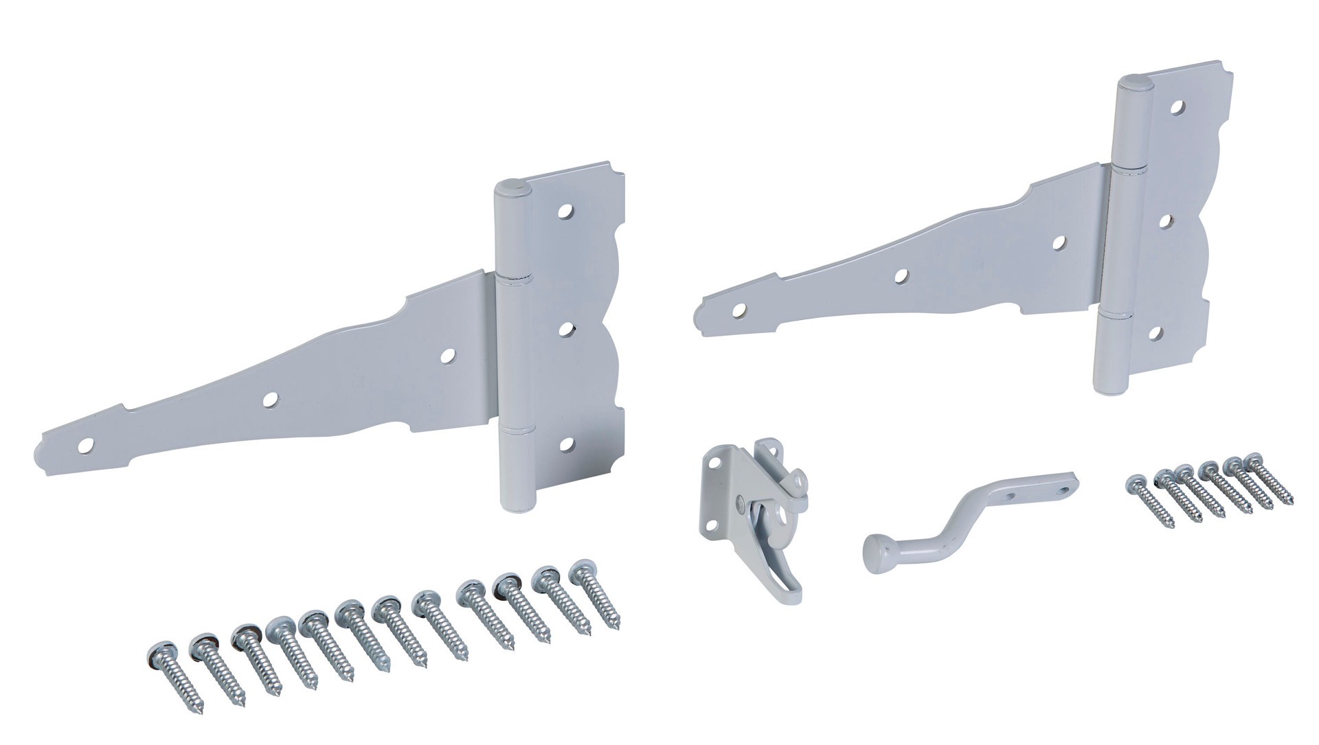 slide 4 of 6, National Hardware 8-in White Gate hardware kit, 1 ct