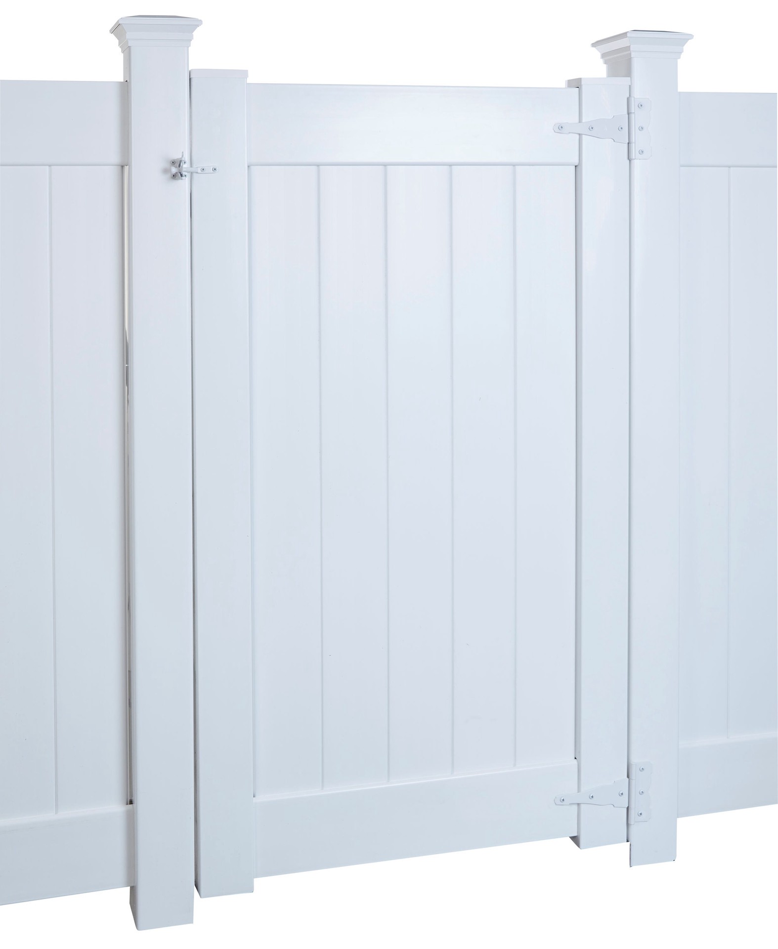 slide 5 of 6, National Hardware 8-in White Gate hardware kit, 1 ct