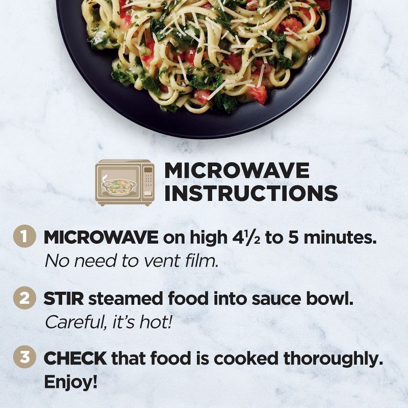 slide 4 of 4, Healthy Choice Simply Steamers Frozen Creamy Spinach and Tomato Linguini - 9oz, 9 oz