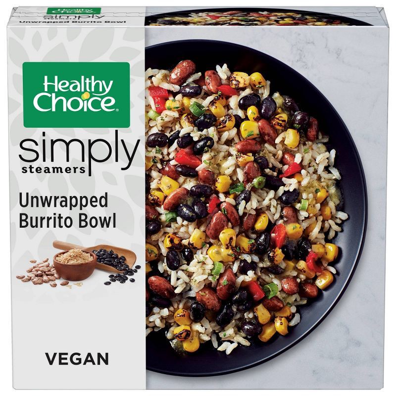 slide 1 of 4, Healthy Choice Simply Steamers Gluten Free Vegan Frozen Unwrapped Burrito Bowl - 9.25oz, 9.25 oz