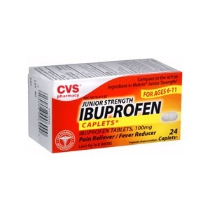 slide 1 of 1, CVS Pharmacy Cvs Ibuprofen Caplets Junior Strength, 24 cups