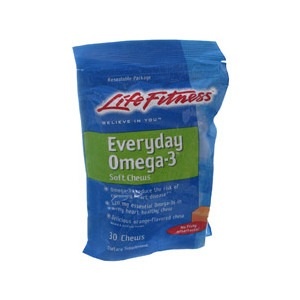slide 1 of 1, LifeFitness Life Fitness Everyday Omega-3 Soft Chews, 30 ct