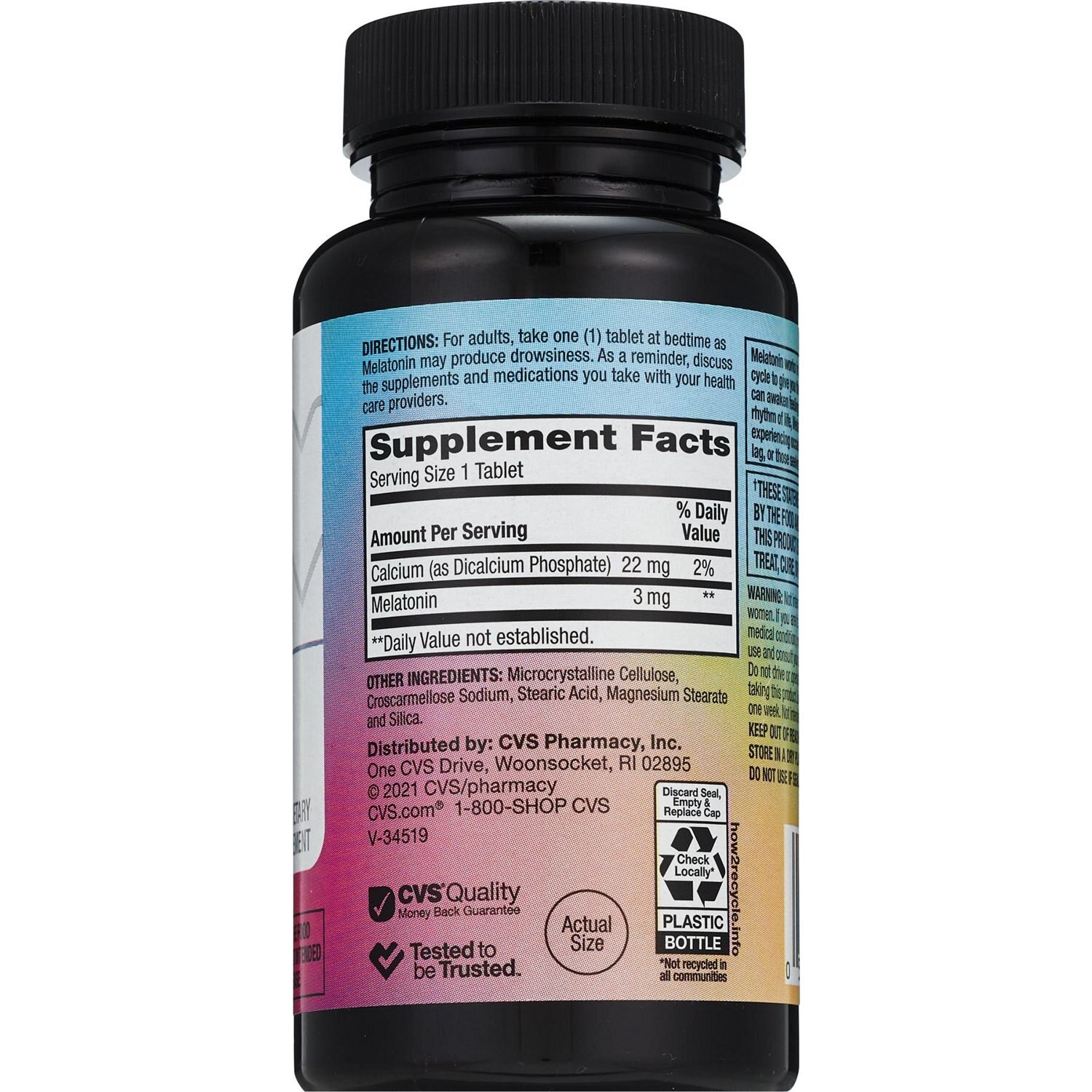 slide 3 of 3, CVS Health Melatonin Tablets, 240 Ct, 1 ct