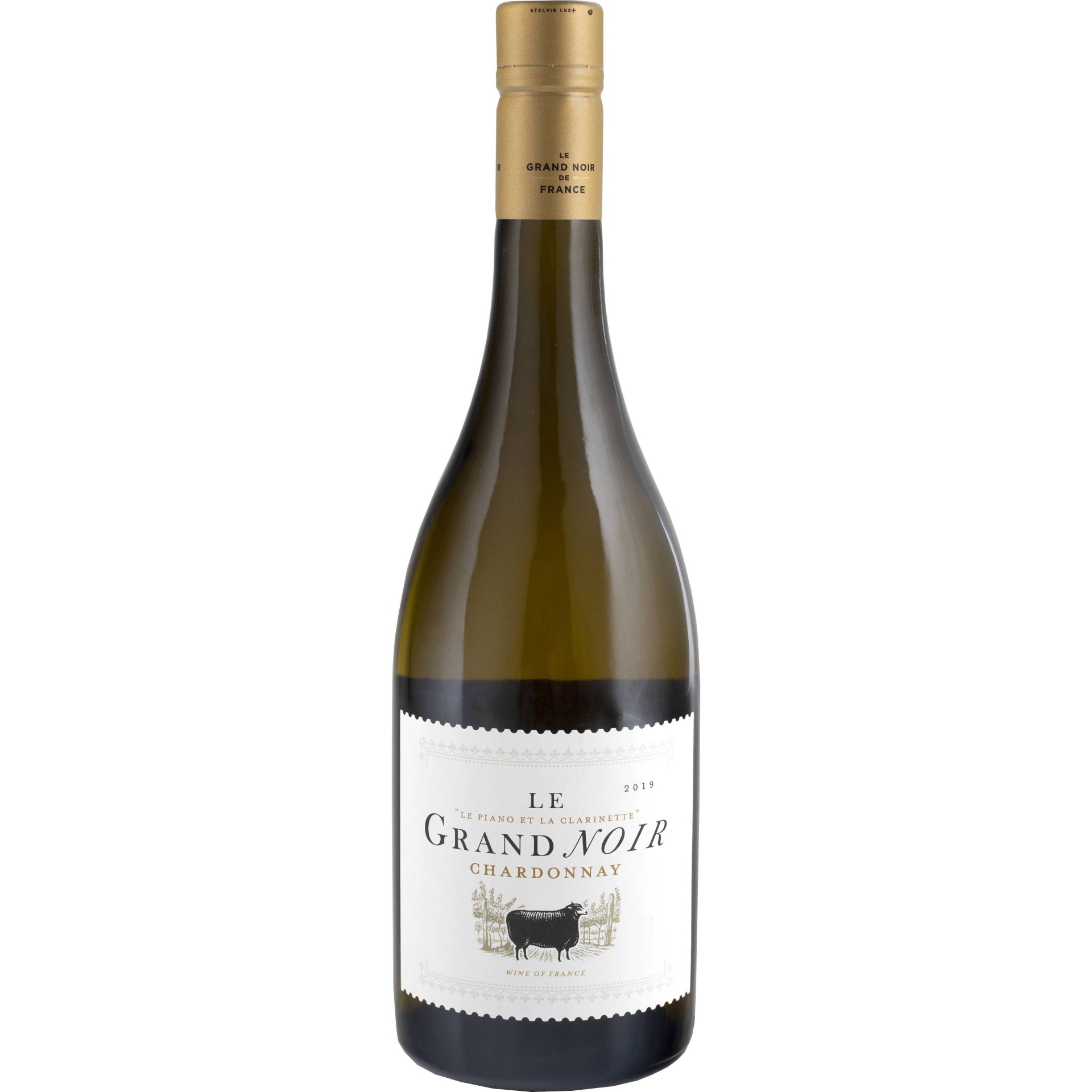 slide 1 of 2, Le Grand Noir Ghardonnay White Wine - 750ml Bottle, 750 ml