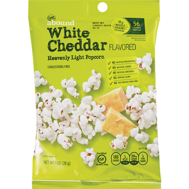 Gold Emblem Abound Popcorn Heavenly Light White Cheddar Flvr 1 ct | Shipt