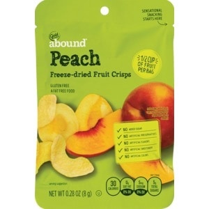 slide 1 of 1, Gold Emblem Abound Peach Freeze-Dried Fruit Crisps, 0.28 Oz, 0.28 oz