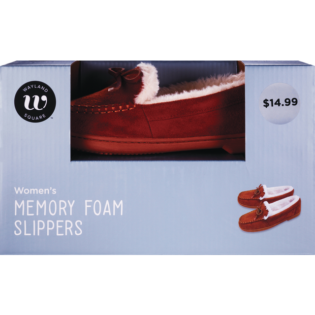 slide 1 of 1, Mf Moccasin Woman Slipper, 1 ct