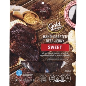 slide 1 of 1, CVS Gold Emblem Gold Emblem Hand-Crafted Sweet Beef Jerky, 2.85 Oz, 2.85 oz