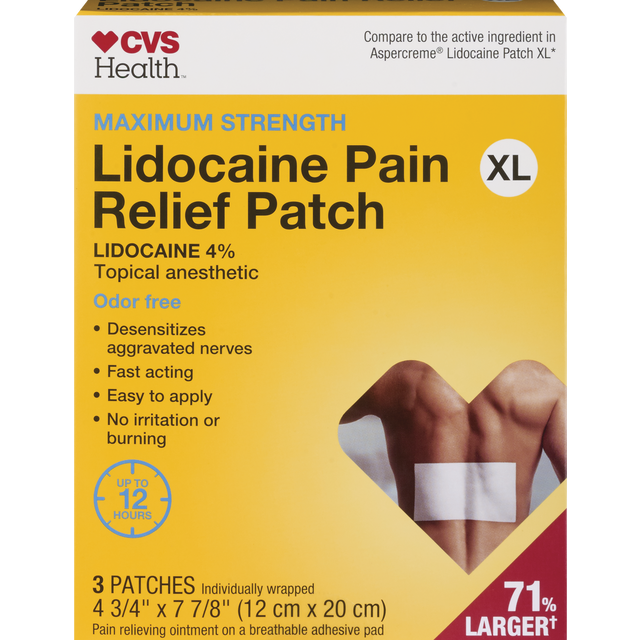 Cvs Health Xl Lidocaine Patch 1 ct | Shipt