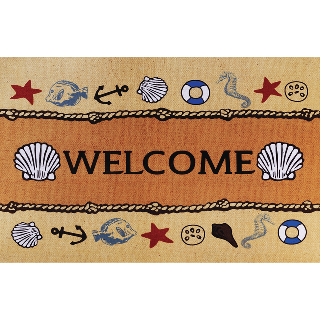 slide 1 of 1, Summer Mat, 18 in x 27 in