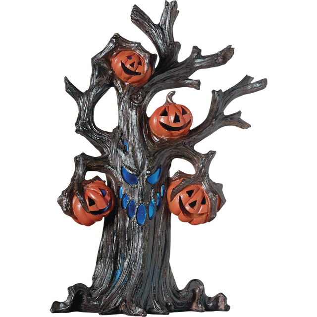 slide 1 of 1, 12.75In Polyresin Lighted Tree, 1 ct