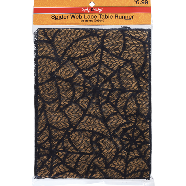 slide 1 of 1, Spider Web Lace Table Runner, 1 ct