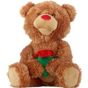 slide 1 of 1, Red & Pink Valentine's Day Animated Bear, 1 ct