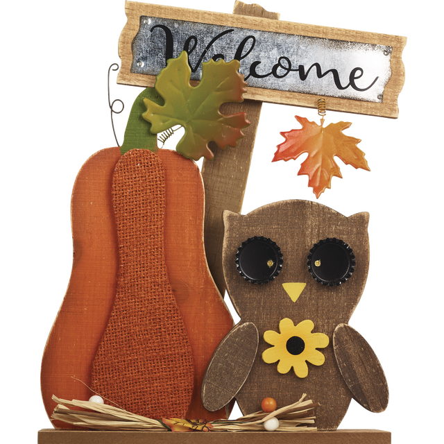 slide 1 of 1, Wooden Table Decor - 2 Asst, 1 ct