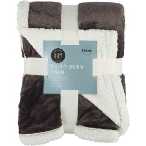 slide 1 of 1, Wayland Square Plush And Sherpa Throw, 50 In X 60 In, 1 ct