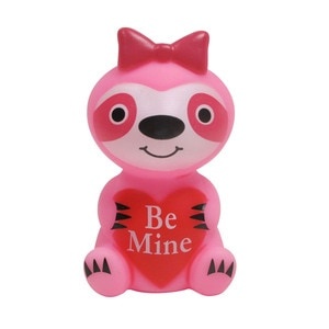 slide 1 of 1, Red & Pink Valentine's Day Light-Up Sloth, 1 ct