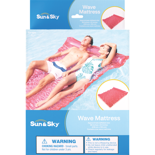 slide 1 of 1, Wave Mattress Queen Size, 1 ct
