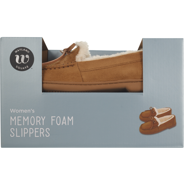 slide 1 of 1, Mf Wmn Moccasin Slipper, 1 ct