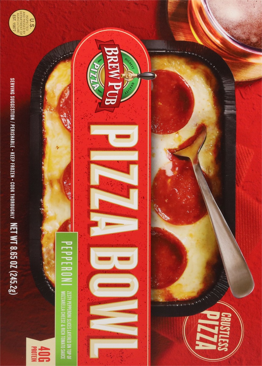 slide 9 of 17, Brew Pub Pizza Pepperoni Pizza Bowl 8.65 oz, 8.65 oz