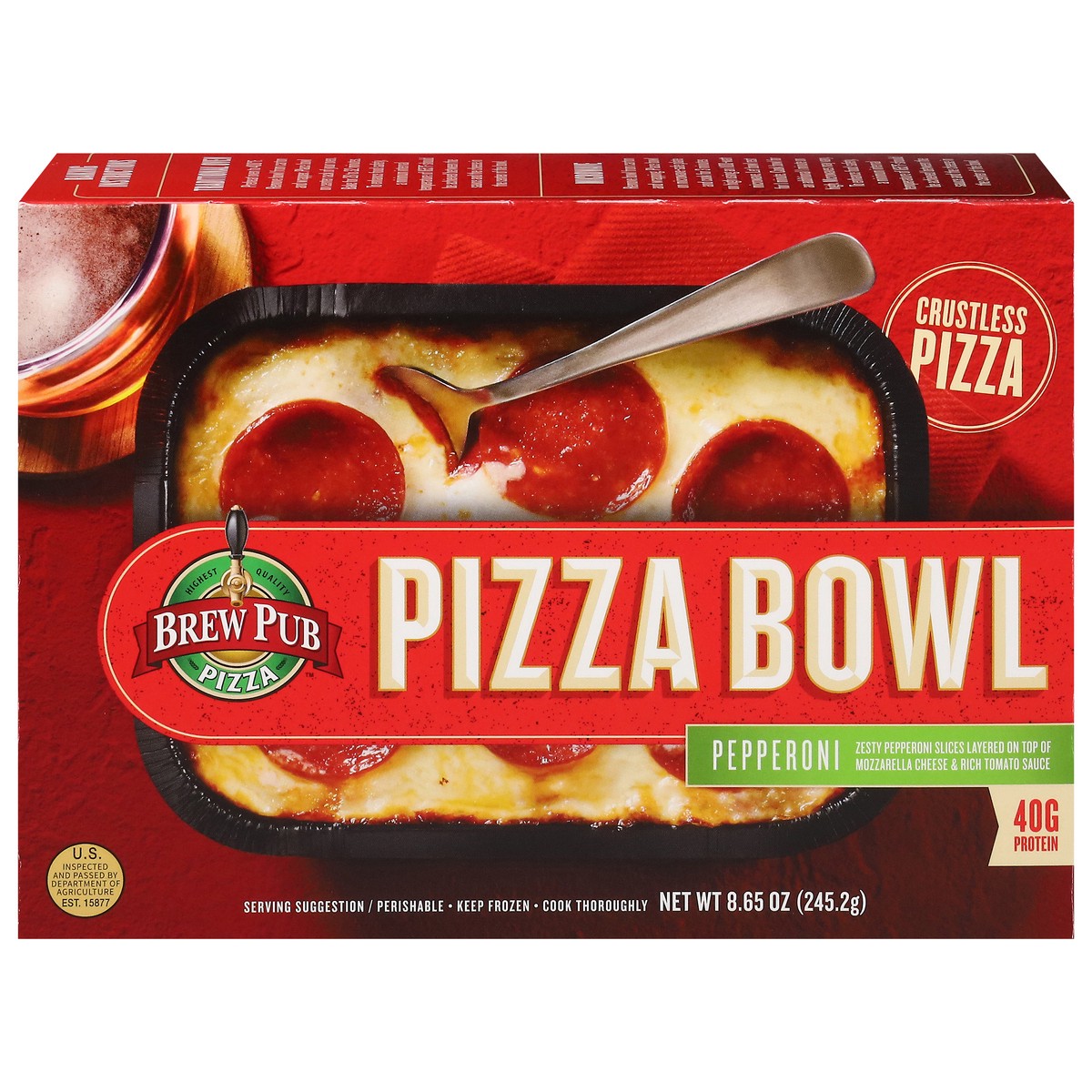 slide 3 of 17, Brew Pub Pizza Pepperoni Pizza Bowl 8.65 oz, 8.65 oz