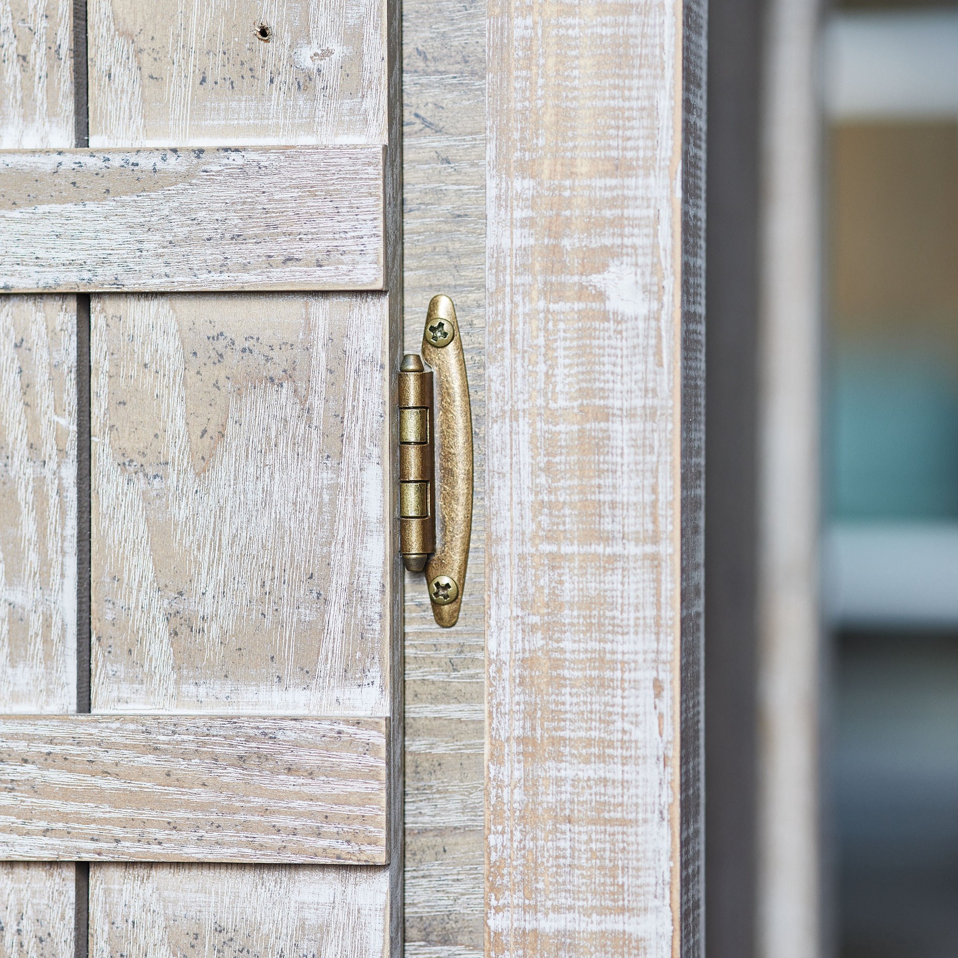 slide 3 of 6, RELIABILT 200-Degree Adjustable Overlay Overlay Surface Aged brass Cabinet Hinge, 1 Pair(s) 2 -Pieces, 1 ct