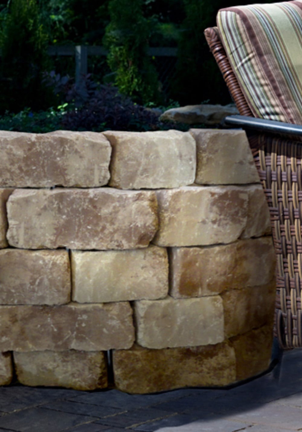 slide 4 of 6, 3.0-in H x 8.2-in L x 4.0-in D Sand Hill Concrete Retaining wall block, 1 ct