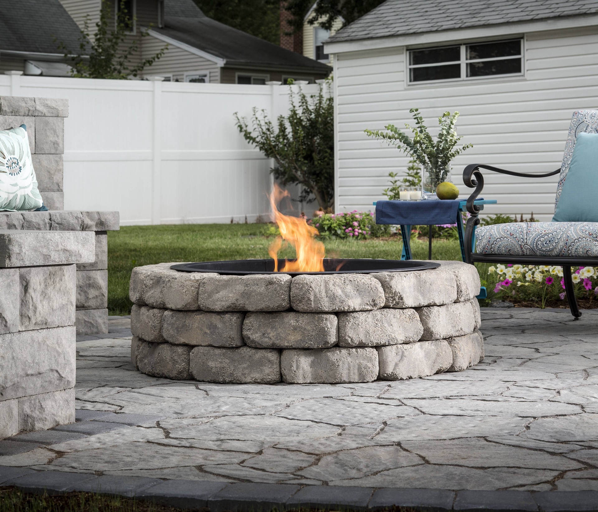 slide 5 of 6, 3.0-in H x 8.2-in L x 4.0-in D Sand Hill Concrete Retaining wall block, 1 ct