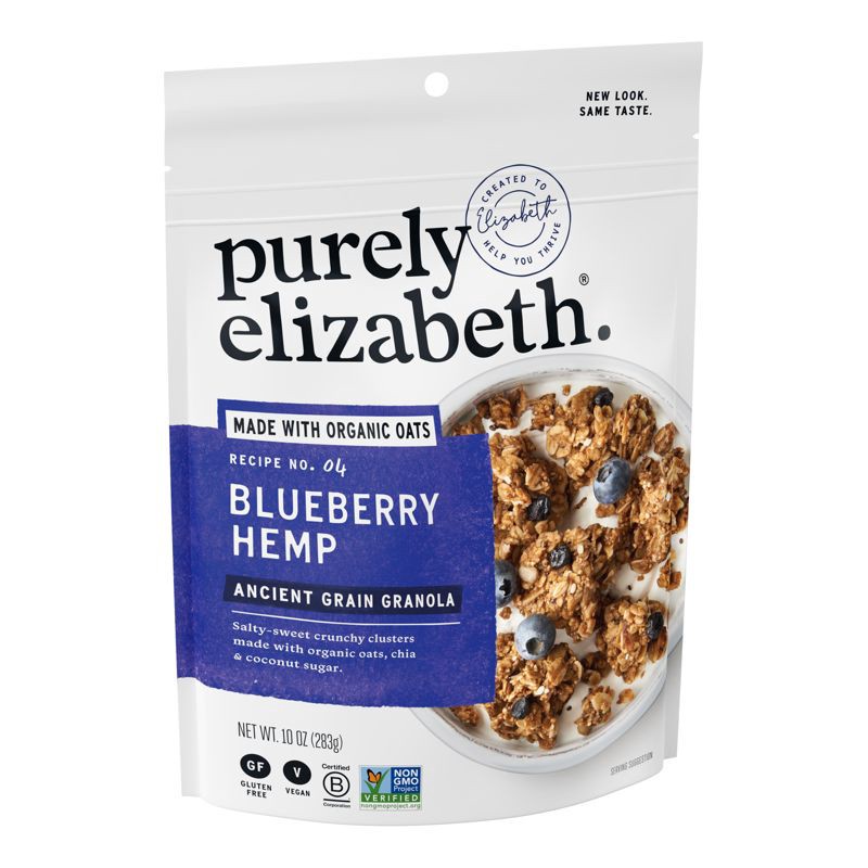 slide 5 of 5, purely elizabeth. Purely Elizabeth Blueberry Hemp Grain Granola - 10oz, 10 oz