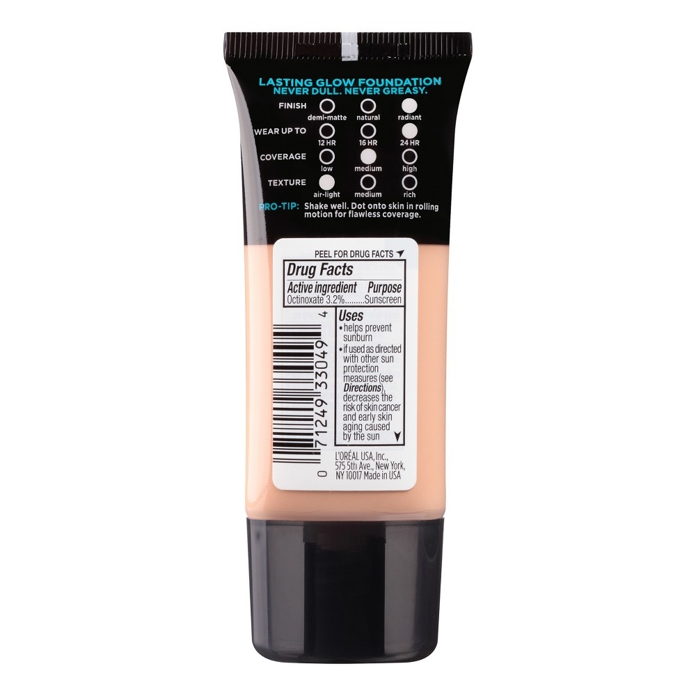 slide 2 of 3, L'Oreal Paris Infallible Pro-Glow Foundation Normal/Dry Skin with SPF 15 - 207 Sand Beige - 1 fl oz, 1 fl oz