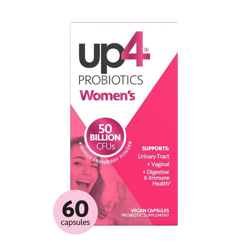 slide 1 of 6, UP4 Probiotics UP4 Women's Probiotic with Organic Vegan Cranberry Capsules - 60ct, 60 ct