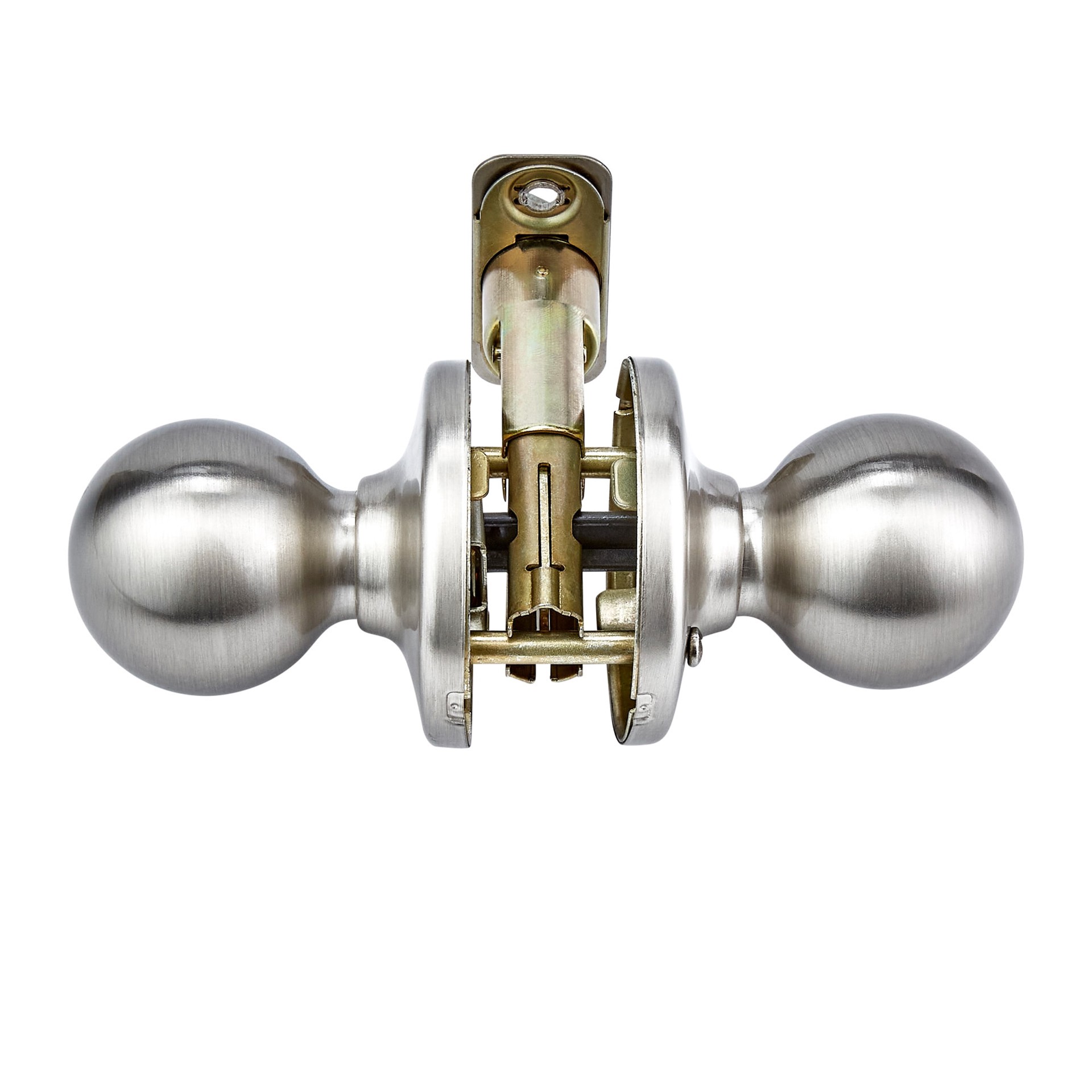 slide 4 of 6, Kwikset Polo Satin Nickel Interior or Hall/Closet Passage Door Knob, 1 ct