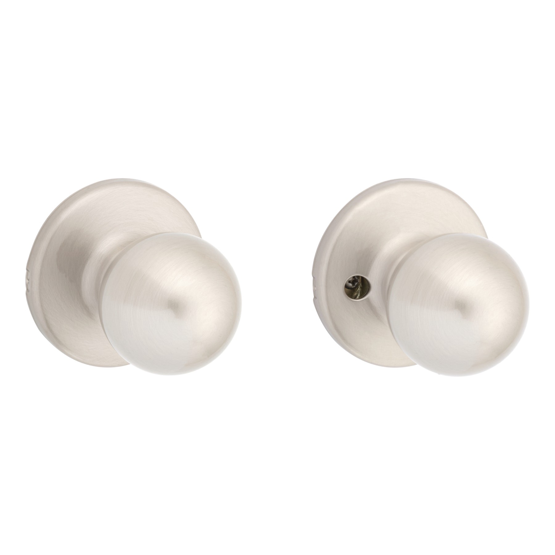slide 1 of 6, Kwikset Polo Satin Nickel Interior or Hall/Closet Passage Door Knob, 1 ct
