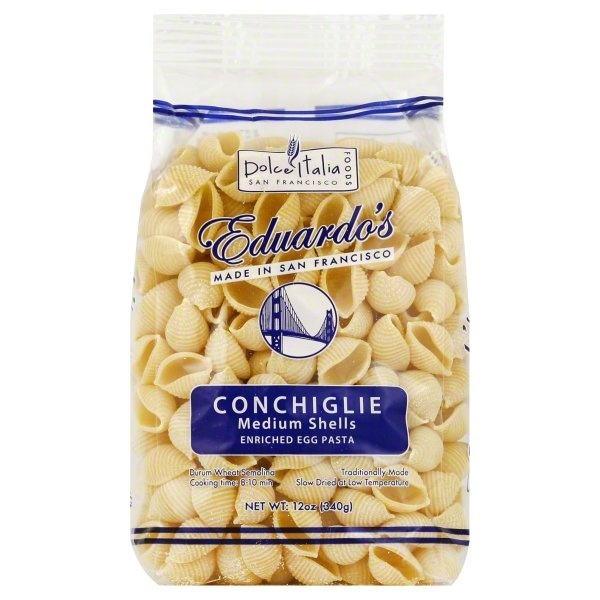 slide 1 of 1, Dolce Italia Foods Eduardos Pasta Enriched Egg Conchiglie Medium Shells, 