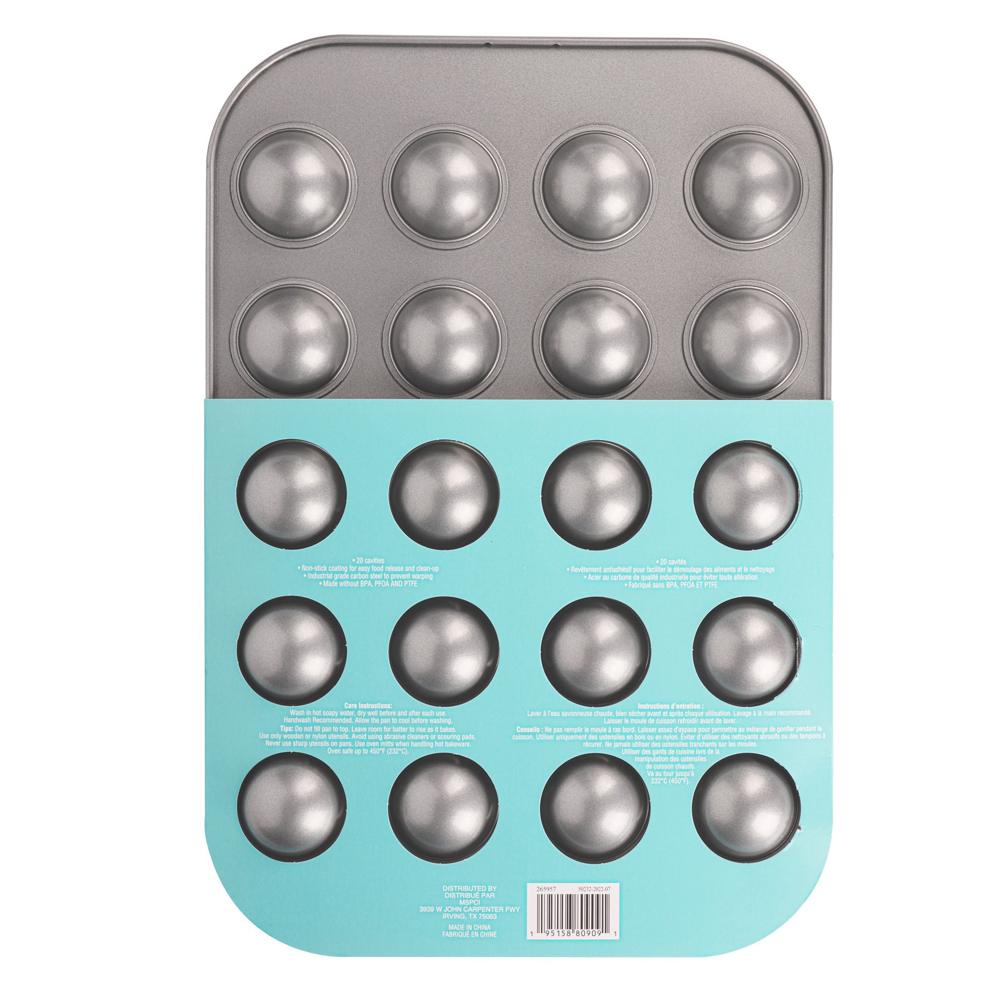 slide 5 of 6, Non-Stick Donut Hole Pan By Celebrate It, 10.6 in x 15.7 in x 0.9 in