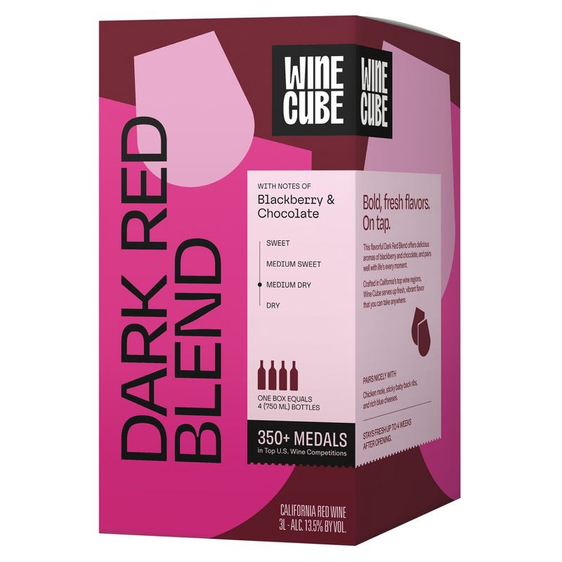 slide 1 of 5, Dark Red Blend Red Wine - 3L Box - Wine Cube™, 3 liter