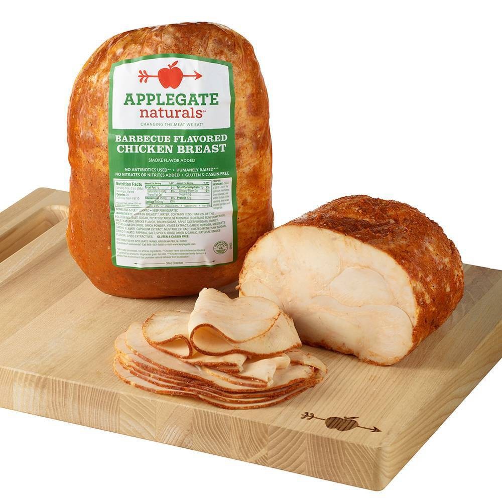 slide 2 of 4, Applegate Farms Applegate BBQ Flavored Chicken Breast - Deli Fresh Sliced, per lb